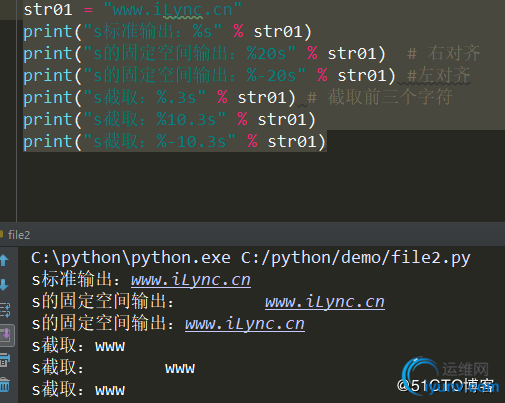 Python基本格式化输出